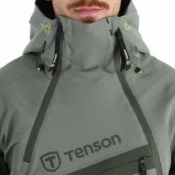 Tenson, Aerismo Jackorak Chaqueta De Esquí Hombres Grey Verde -PARQUE DE ESQUI tenson aerismo jackorak aa jas gevoerd heren grey groen 22tenso109v2 BI 09