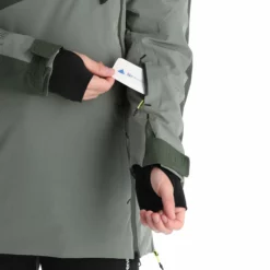 Tenson, Aerismo Jackorak Chaqueta De Esquí Hombres Grey Verde -PARQUE DE ESQUI tenson aerismo jackorak aa jas gevoerd heren grey groen 22tenso109v2 BI 11