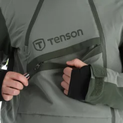 Tenson, Aerismo Jackorak Chaqueta De Esquí Hombres Grey Verde -PARQUE DE ESQUI tenson aerismo jackorak aa jas gevoerd heren grey groen 22tenso109v2 BI 15