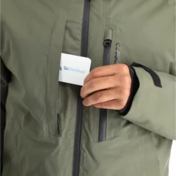 Tenson, Core Ski Jacket Chaqueta De Esquí Hombres Olive Verde -PARQUE DE ESQUI tenson corepc plus jkt aa jas gevoerd heren olive groen AA11ten101d BI 07