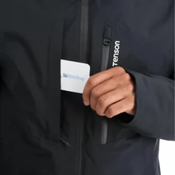 Tenson, Core Ski Jacket Chaqueta De Esquí Hombres Negro -PARQUE DE ESQUI tenson corepc plus jkt aa jas gevoerd heren zwart AA11ten101e BI 07