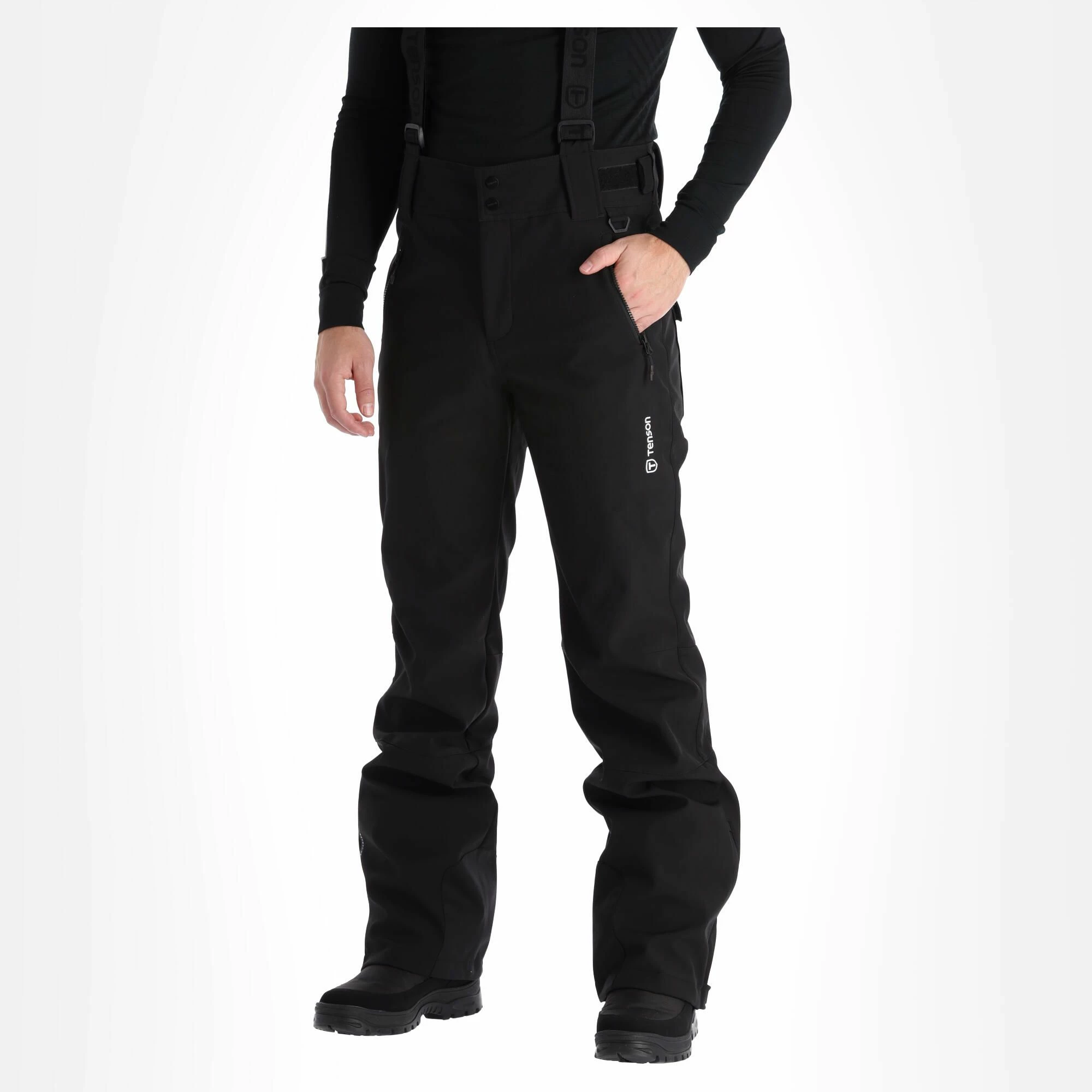 Tenson, Cygnus Pants Pantalones De Esquí Softshell Hombres Negro 4 Tenson, Cygnus Pants Pantalones De Esquí Softshell Hombres Negro - Imagen 4