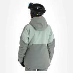 Tenson, Orbit Ski Jacket Chaqueta De Esquí Mujeres Grey Verde -PARQUE DE ESQUI tenson orbit ski jacket aa jas gevoerd dames grey groen 22tenso104v2 BI 03