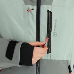 Tenson, Orbit Ski Jacket Chaqueta De Esquí Mujeres Grey Verde -PARQUE DE ESQUI tenson orbit ski jacket aa jas gevoerd dames grey groen 22tenso104v2 BI 11