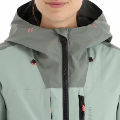 Tenson, Orbit Ski Jacket Chaqueta De Esquí Mujeres Grey Verde -PARQUE DE ESQUI tenson orbit ski jacket aa jas gevoerd dames grey groen 22tenso104v2 BI 12