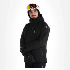 Tenson, Yoke Ski Jacket Chaqueta De Esquí Hombres Negro -PARQUE DE ESQUI tenson yoke ski jacket aa jas gevoerd heren zwart 22tenso110v3 BI 04