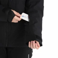 Tenson, Yoke Ski Jacket Chaqueta De Esquí Hombres Negro -PARQUE DE ESQUI tenson yoke ski jacket aa jas gevoerd heren zwart 22tenso110v3 BI 08