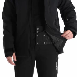 Tenson, Yoke Ski Jacket Chaqueta De Esquí Hombres Negro -PARQUE DE ESQUI tenson yoke ski jacket aa jas gevoerd heren zwart 22tenso110v3 BI 09