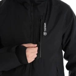 Tenson, Yoke Ski Jacket Chaqueta De Esquí Hombres Negro -PARQUE DE ESQUI tenson yoke ski jacket aa jas gevoerd heren zwart 22tenso110v3 BI 11