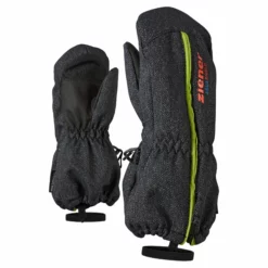 Ziener, Langelo As(R) Minis Guantes De Esquí Niños Denim Negro