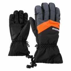 Ziener, Lett As(R) Guantes De Esquí Niños Graphite Gris, Negro