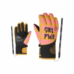 Ziener, Liwa As(R) Pr Guantes De Esquí Niños Golden Milk Vanilla Rosa