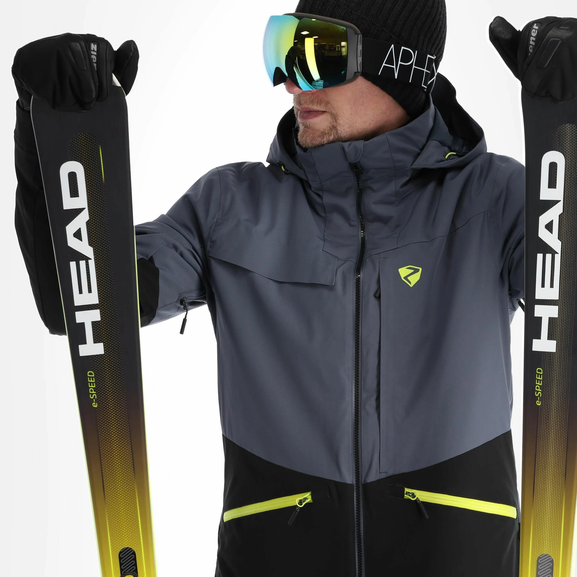 Ziener, Tarpu Chaqueta De Esquí Hombres Ombre Gris 5 Ziener, Tarpu Chaqueta De Esquí Hombres Ombre Gris - Imagen 5