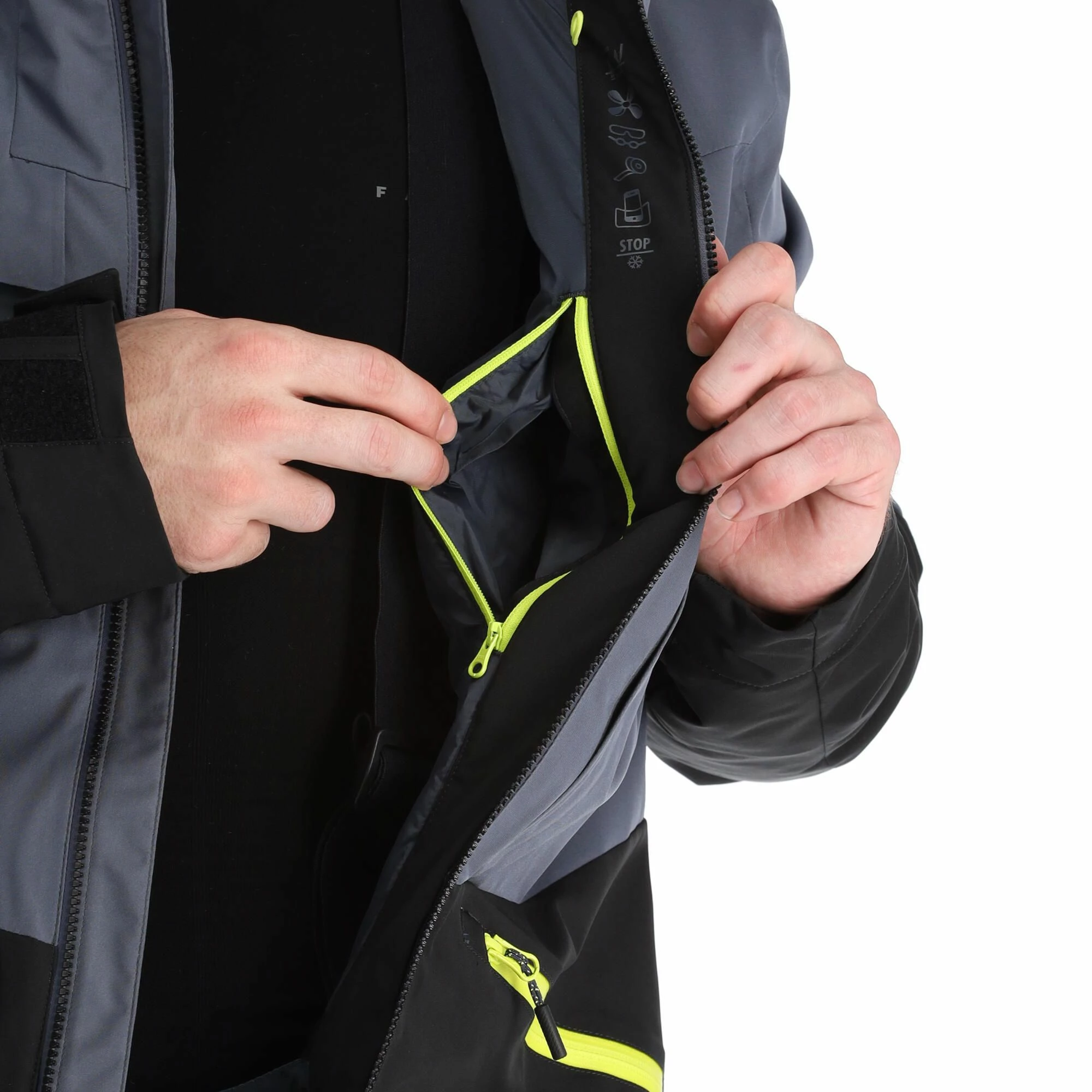 Ziener, Tarpu Chaqueta De Esquí Hombres Ombre Gris 14 Ziener, Tarpu Chaqueta De Esquí Hombres Ombre Gris - Imagen 14