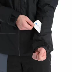 Ziener, Toroa Chaqueta De Esquí Hombres Negro -PARQUE DE ESQUI ziener toroa aa jas gevoerd heren zwart 22ziene108v2 BI 07