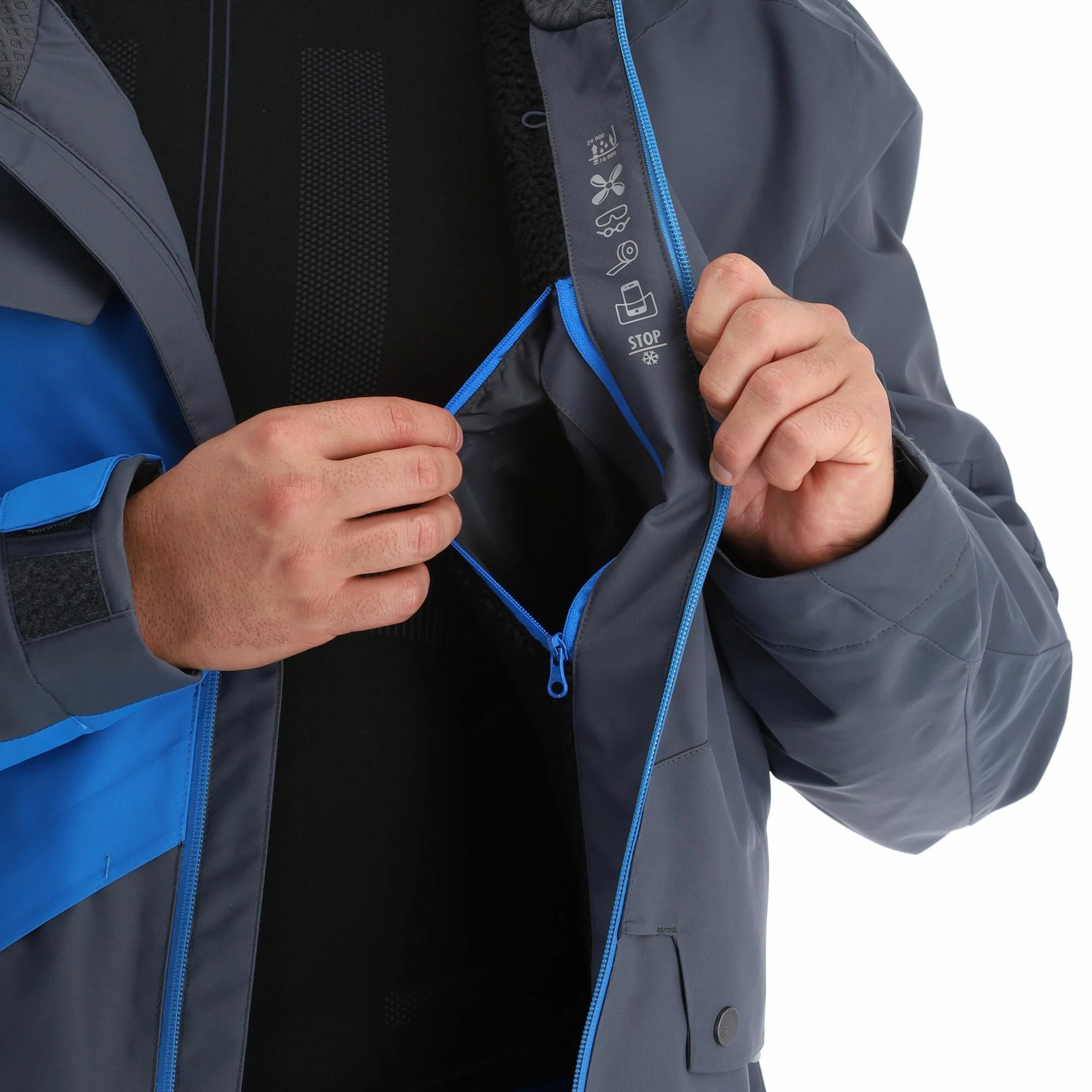 Ziener, Tungua Chaqueta De Esquí Hombres Ombre Gris 13 Ziener, Tungua Chaqueta De Esquí Hombres Ombre Gris - Imagen 13