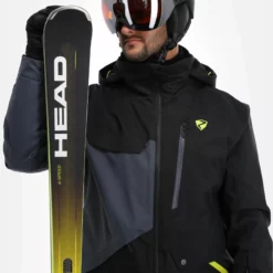 Ziener, Tungua Chaqueta De Esquí Hombres Ombre Gris, Negro -PARQUE DE ESQUI ziener tungua aa jas gevoerd heren ombre grijs zwart 22ziene107v2 BI 05