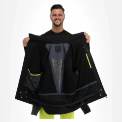 Ziener, Tungua Chaqueta De Esquí Hombres Ombre Gris, Negro -PARQUE DE ESQUI ziener tungua aa jas gevoerd heren ombre grijs zwart 22ziene107v2 BI 06