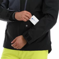 Ziener, Tungua Chaqueta De Esquí Hombres Ombre Gris, Negro -PARQUE DE ESQUI ziener tungua aa jas gevoerd heren ombre grijs zwart 22ziene107v2 BI 08